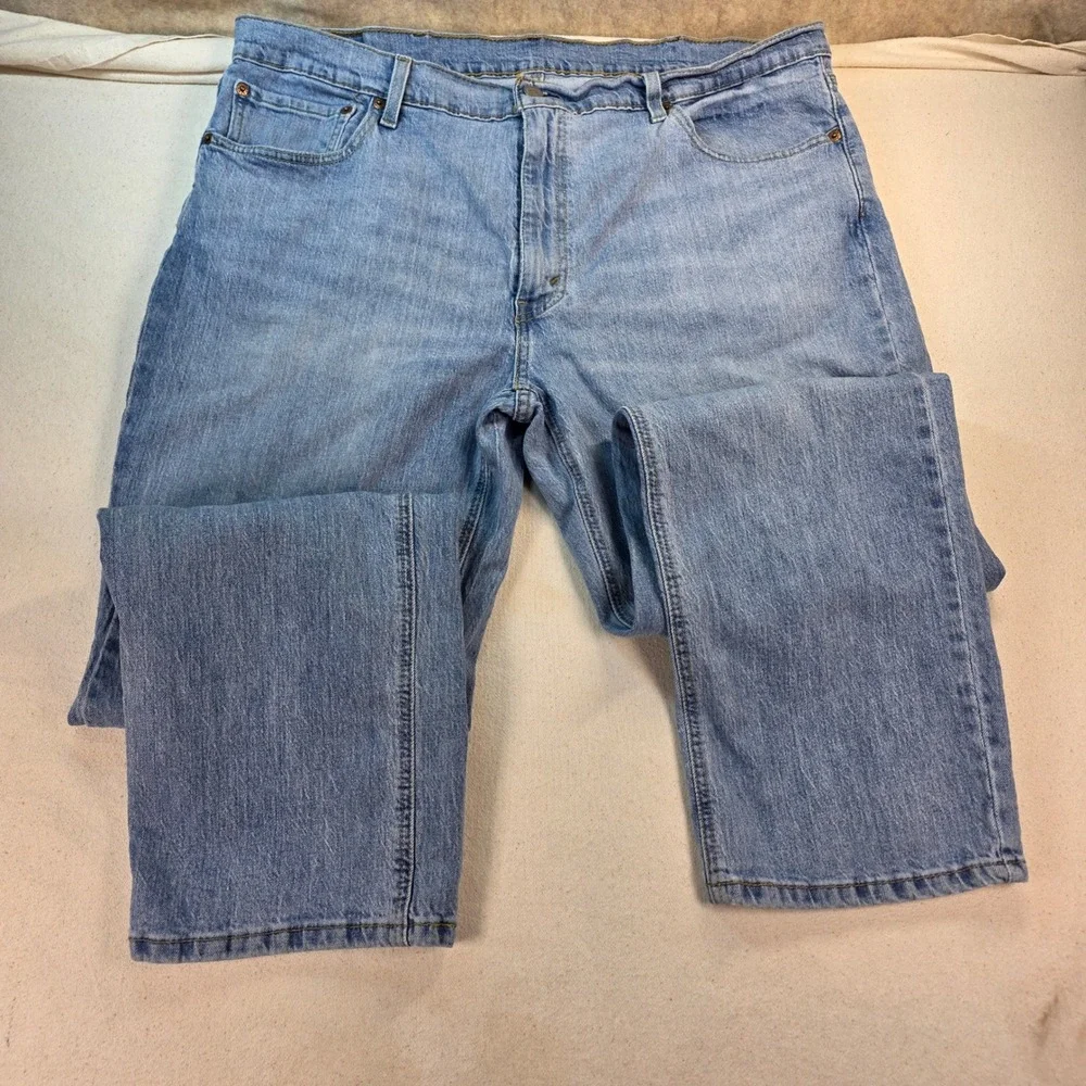 Levis 541 Athletic Taper Jeans Mens 40x32 Light Wash Denim 18181-0667